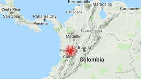 Fuerte sismo magnitud sacude a gran parte de Colombia